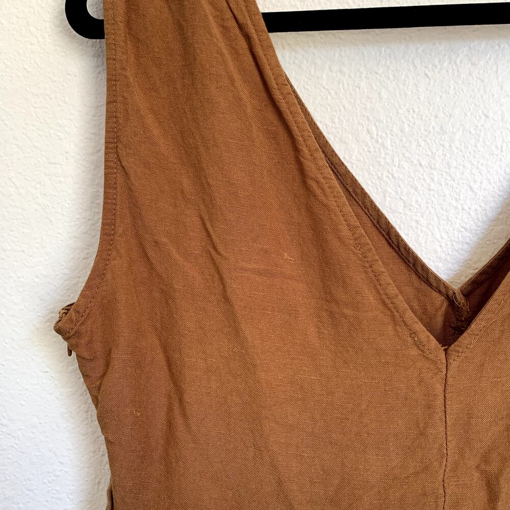 En Saison Plamero Colorblock Sleeveless Midi Dress‎ in Navy/Tan/Cream - Picture 11 of 12